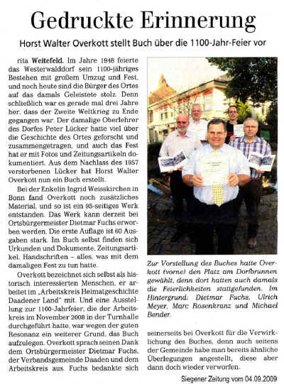 2009 Gedruckte Erinnerung Overkott stellt Buch vor (sz) 150dpi 20090904.jpg (204170 Byte)