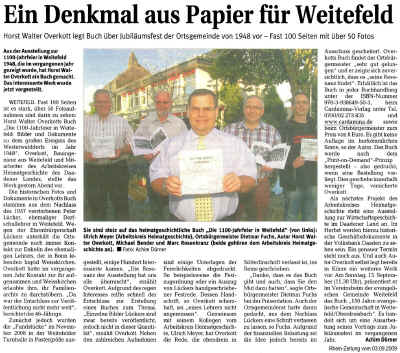 2009 H W Overkott legt Buch ber Weitefeld vor (rz) 150dpi 20090903.jpg (434767 Byte)